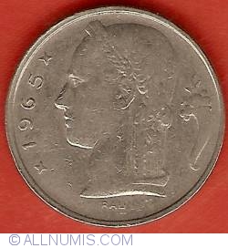 Image #2 of 5 Francs 1965 (Belgique)
