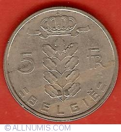 Image #1 of 5 Francs 1973 (België)