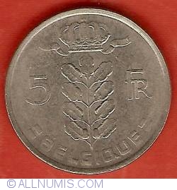 Image #1 of 5 Francs 1979 (Belgique)