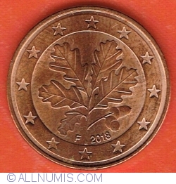 Image #2 of 5 Euro Cent 2018 F