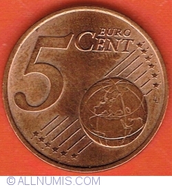 Image #1 of 5 Euro Cent 2018 F