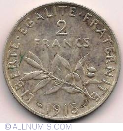 Image #2 of 2 Francs 1915