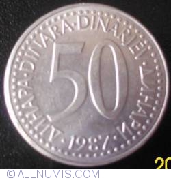 Image #2 of 50 Dinari 1987