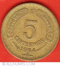 Image #2 of 5 Centesimos 1964