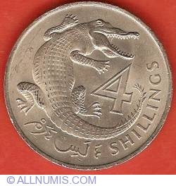 Image #2 of 4 Shillings 1966