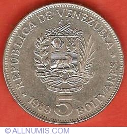 Image #1 of 5 Bolivares 1989