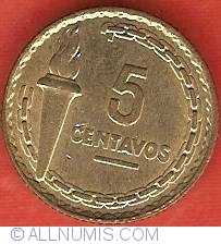 Image #2 of 5 Centavos 1954