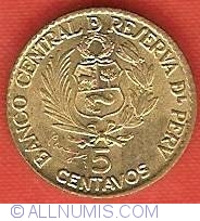 Image #2 of 5 Centavos 1965 - 400th Anniversary of Lima Mint