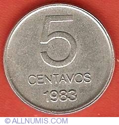 Image #2 of 5 Centavos 1983