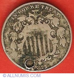 Image #1 of Shield Nickel 1875