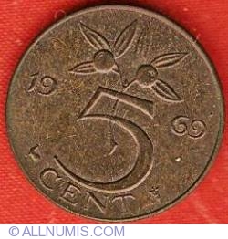 Image #2 of 5 Cents 1969 (cock)