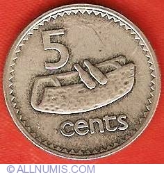 Image #2 of 5 Cents 1987