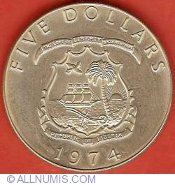Image #2 of 5 Dollars 1974