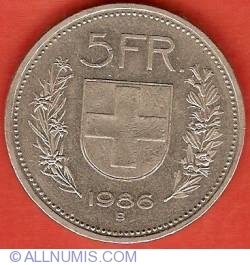 5 Francs 1986