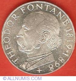 5 Mark 1969 G - 150th birth anniversary of Theodor Fontane