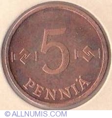5 Pennia 1977 