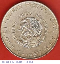 Image #1 of 5 Pesos 1957