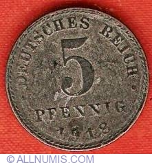 Image #1 of 5 Pfennig 1918 A