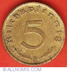 5 Reichspfennig 1938 B