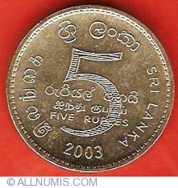Image #1 of 5 Rupees 2003 - 250th Anniversary of the “Upasampada” Rite