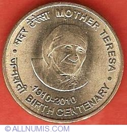 Image #2 of 5 Rupees 2010 (C) - Mother Theresa