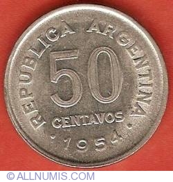 Image #1 of 50 Centavos 1954