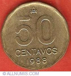 Image #2 of 50 Centavos 1988