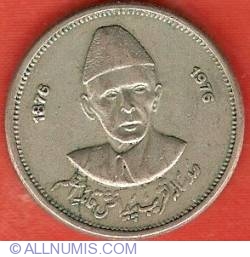 50 Paisa 1976 - 100th Anniversary Birth of Mohammad Ali Jinnah
