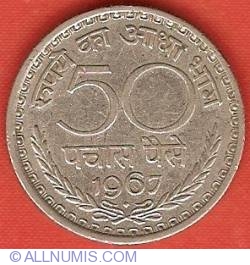Image #2 of 50 Paise 1967 (B)