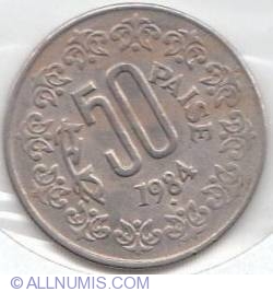Image #2 of 50 Paise 1984 (B)