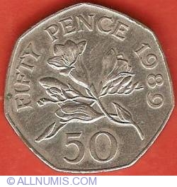 Image #2 of 50 Pence 1989