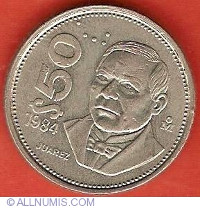 50 Pesos 1984, United Mexican States (1981-1990) - Mexico - Coin - 16947