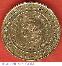 Image #2 of 50 Pesos 1985 - 50th Anniversary of Central Bank