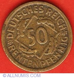 Image #1 of 50 Rentenpfennig 1924 D
