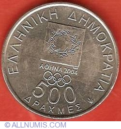 Image #1 of 500 Drachmes 2000 - Olympics 2004 Athens