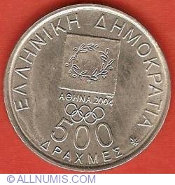 Image #1 of 500 Drachmes 2000 - Olympics 2004 Athens