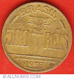 Image #2 of 500 Reis 1936