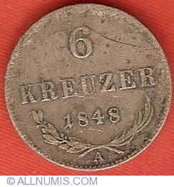Image #2 of 6 Kreuzer 1848 A