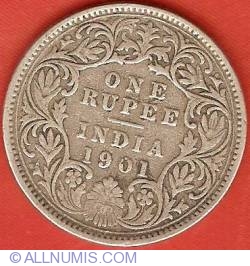 Image #2 of 1 Rupee 1901