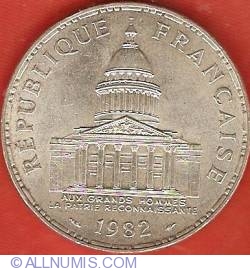 100 Francs 1982 - Panthéon