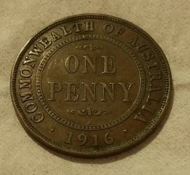 Image #1 of 1 Penny 1916 (c)