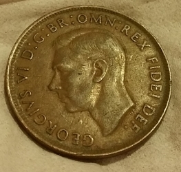 Image #2 of 1 Penny 1952 (m) without dot after Australia
