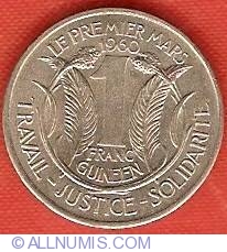 Image #2 of 1 Franc 1962