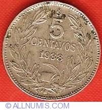 Image #2 of 5 Centavos 1938