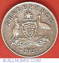 Image #1 of 3 Pence 1921