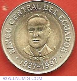Image #1 of 500 Sucres 1997 - Aniversarea a 70 de ani - Banca Centrala