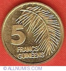 Image #2 of 5 Francs 1985
