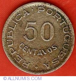 Image #2 of 50 Centavos 1950 - 300th Anniversary of Revolution of 1648