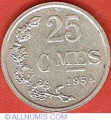 25 Centimes 1954
