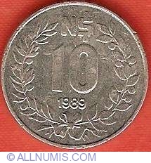 10 Nuevos Pesos 1989